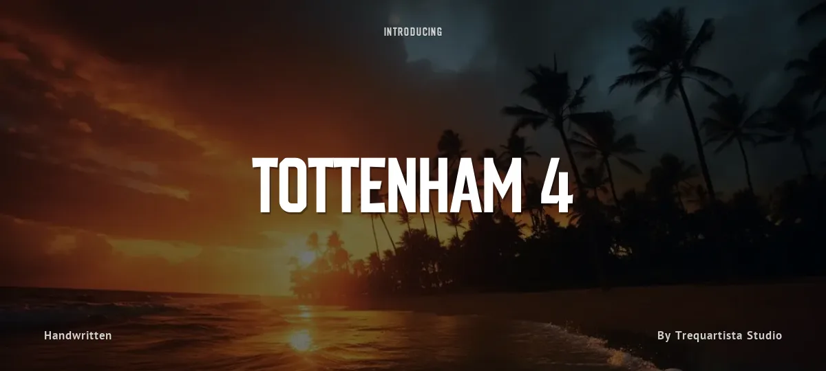 Tottenham 4 font preview