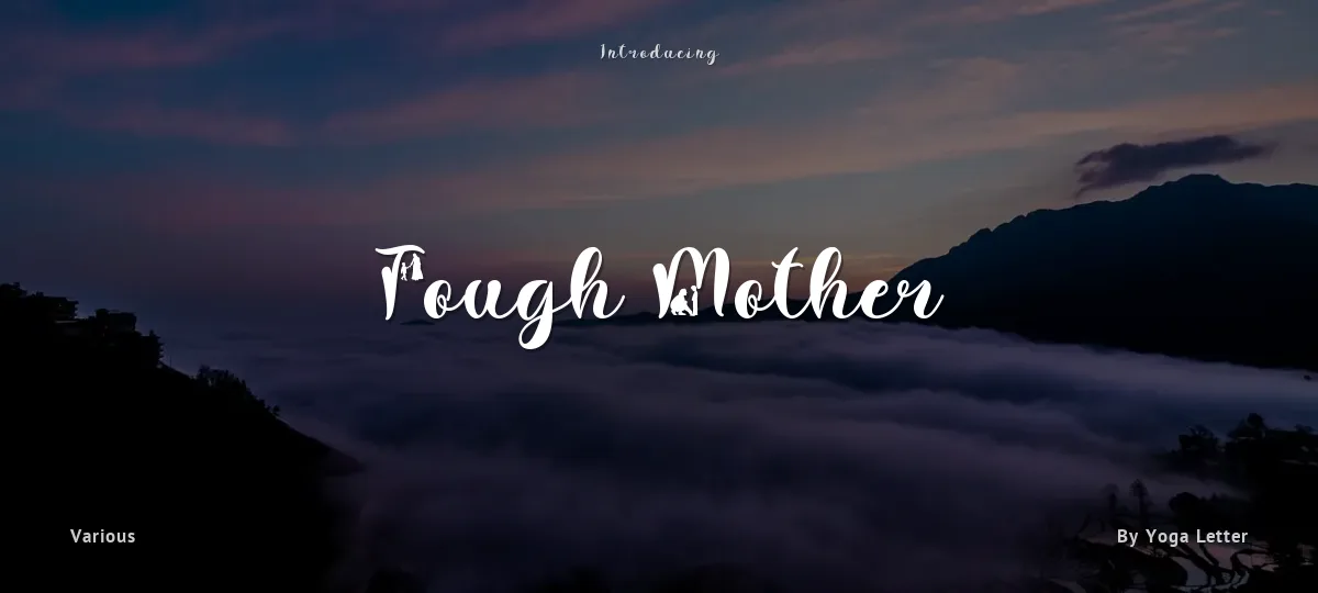 Tough Mother font preview
