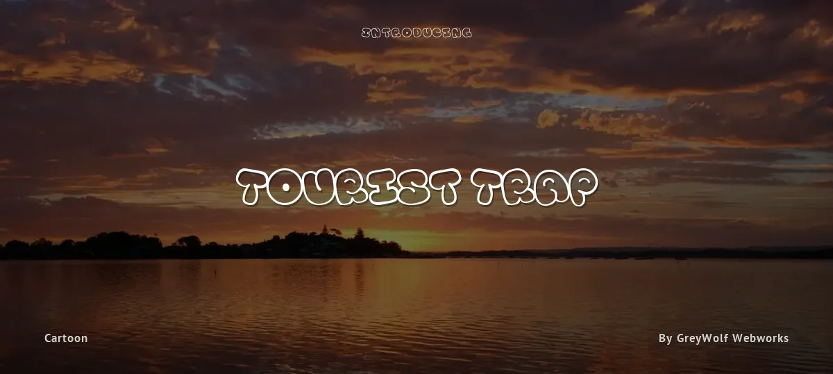 Tourist Trap font preview