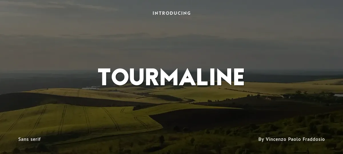 Tourmaline font preview