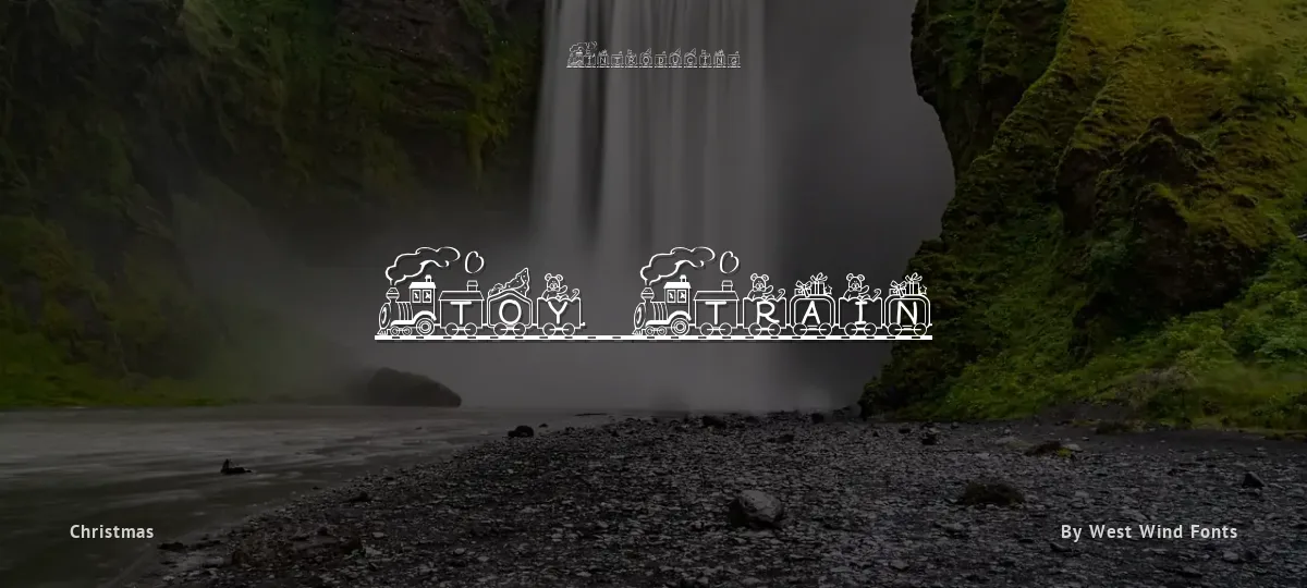 Toy Train font preview