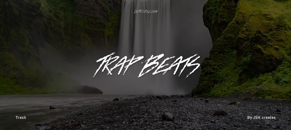 Trap Beats font preview