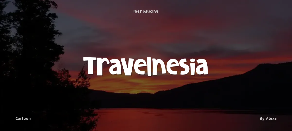 Travelnesia font preview