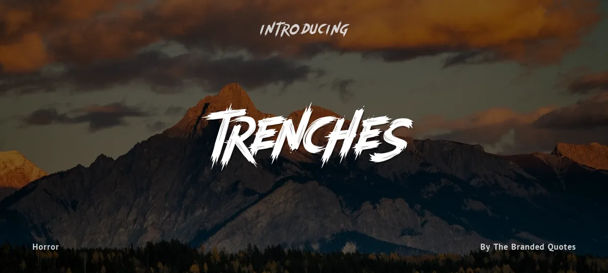 Trenches font preview