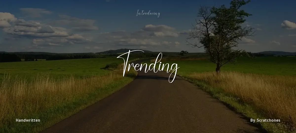 Trending font preview