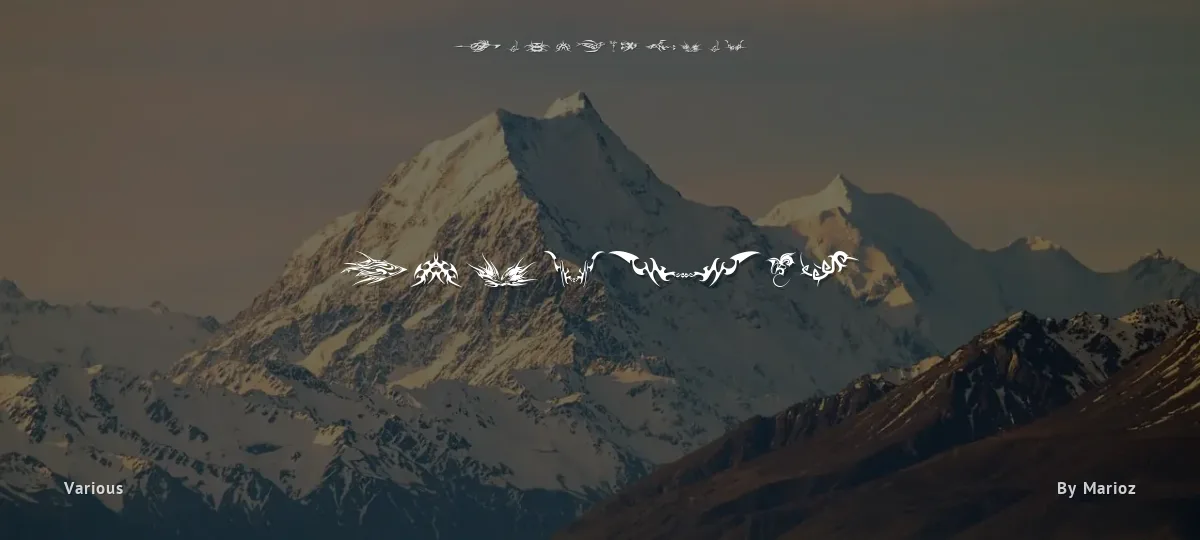 Tribalz font preview