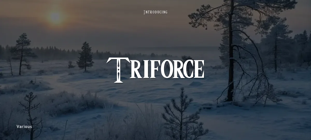 Triforce font preview