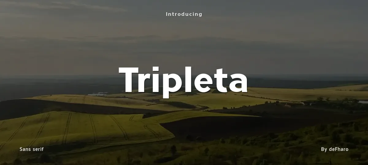 Tripleta font preview