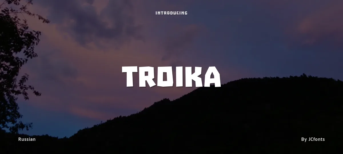 Troika font preview