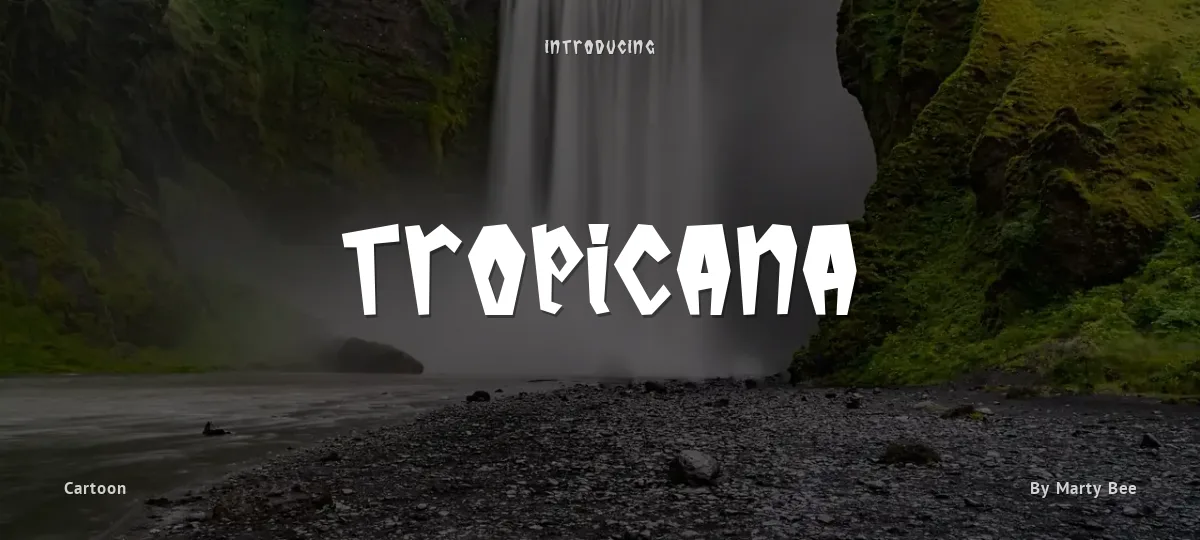 Tropicana font preview