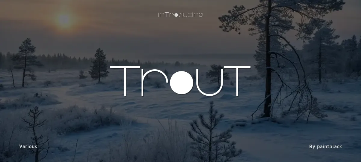 Trout font preview