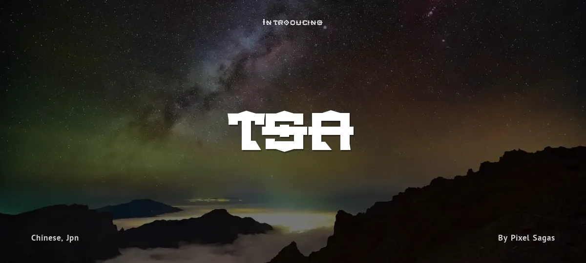 TSA font preview