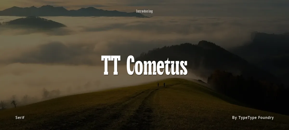 TT Cometus font preview