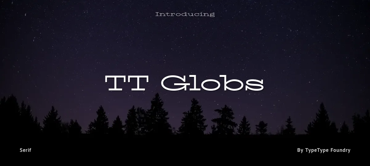TT Globs font preview