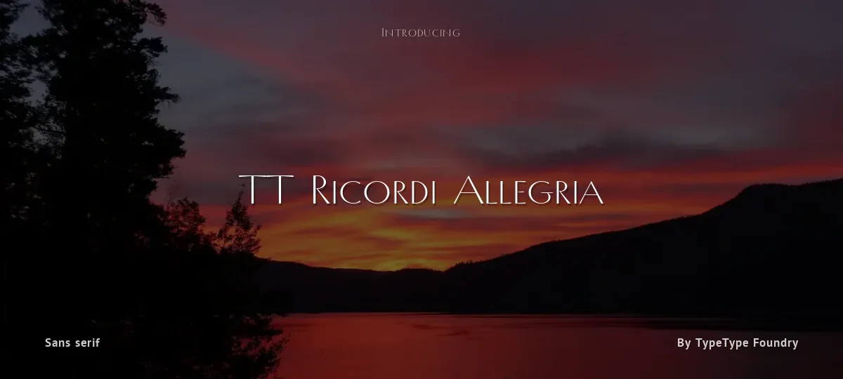TT Ricordi Allegria font preview