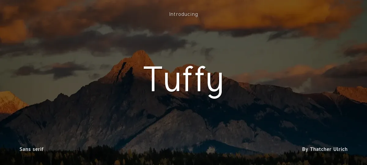 Tuffy font preview