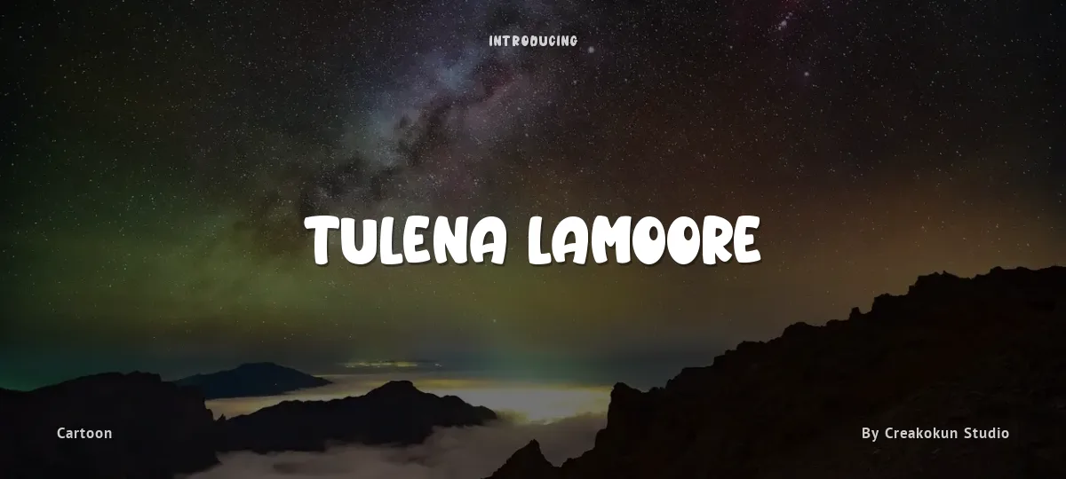 Tulena Lamoore font preview