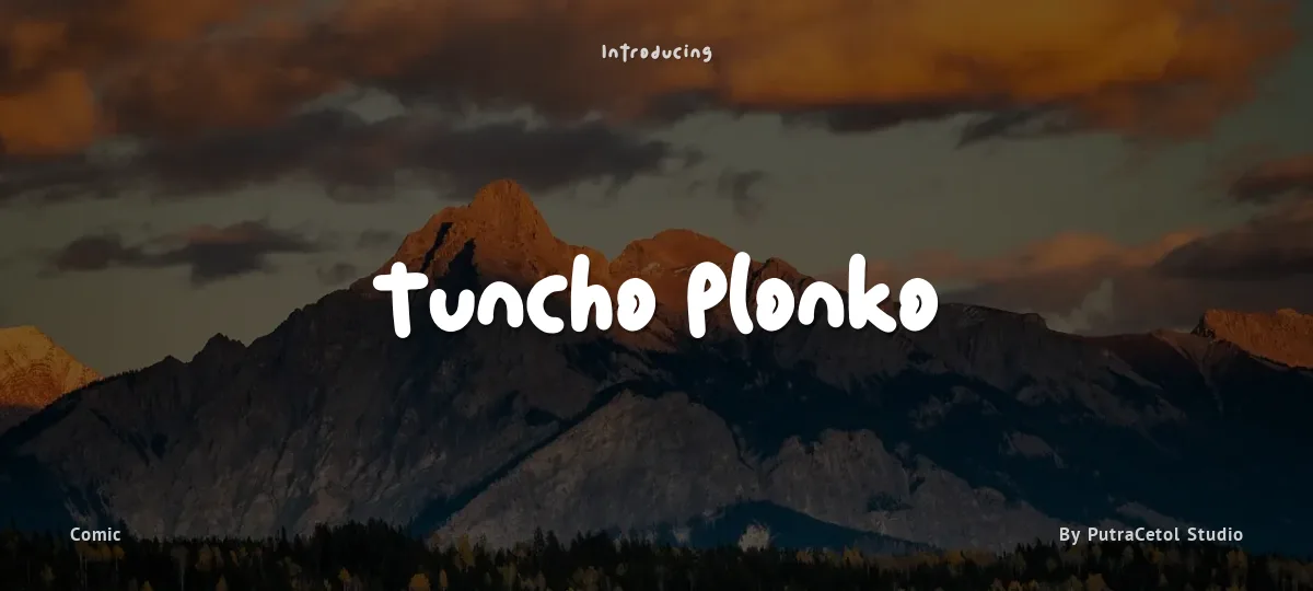 Tuncho Plonko font preview
