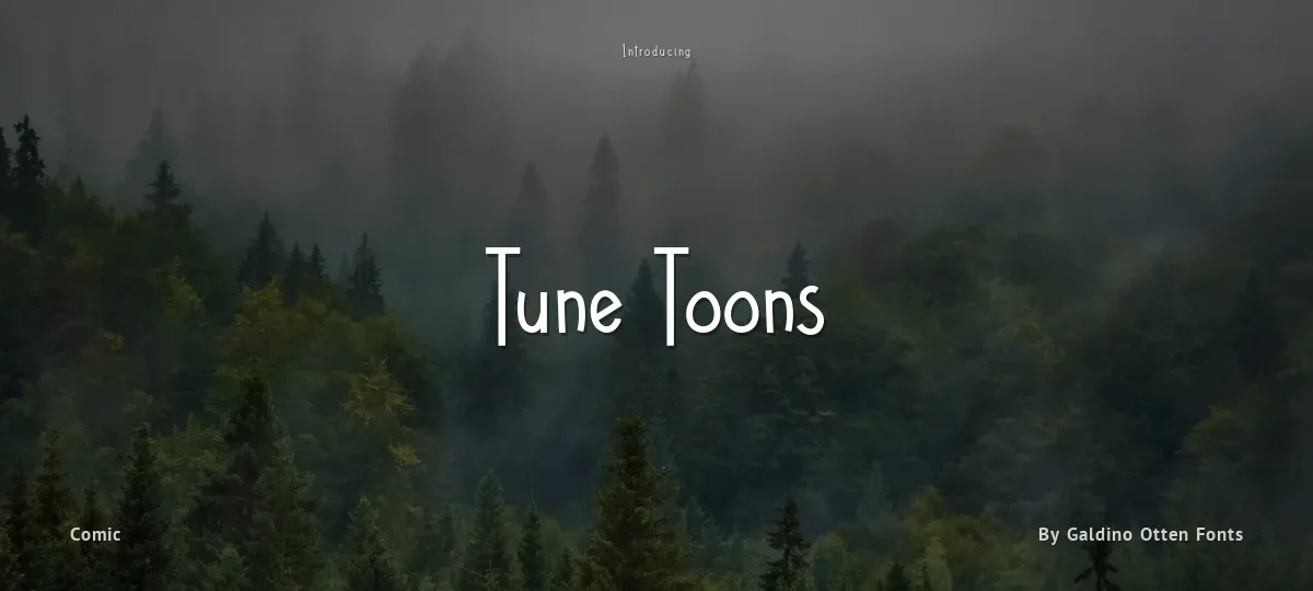 Tune Toons font preview