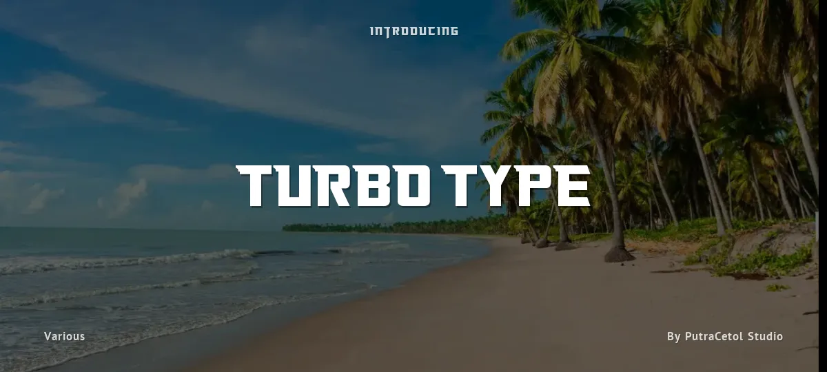 Turbo Type font preview