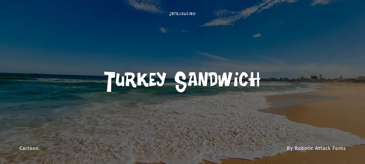 Turkey Sandwich font preview