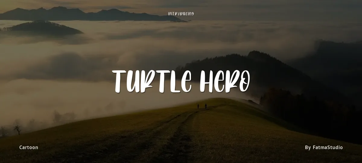 Turtle Hero font preview