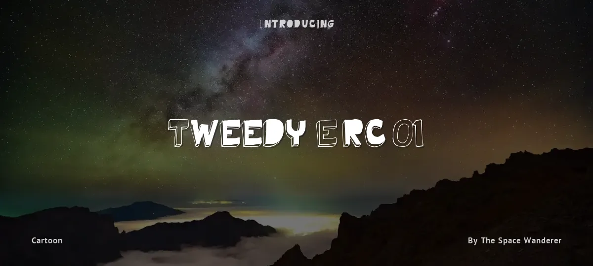 Tweedy Erc 01 font preview