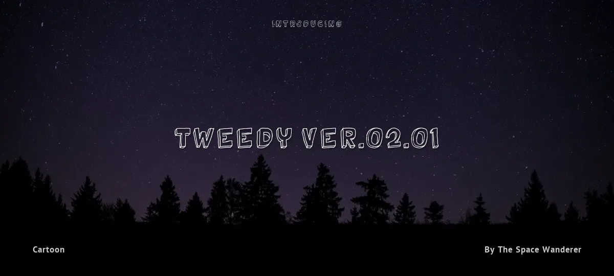 Tweedy Ver.02.01 font preview