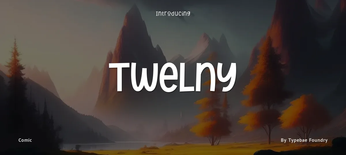 Twelny font preview