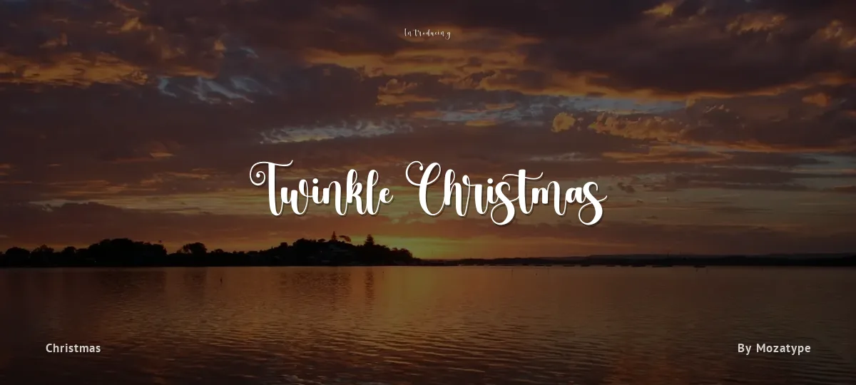 Twinkle Christmas font preview