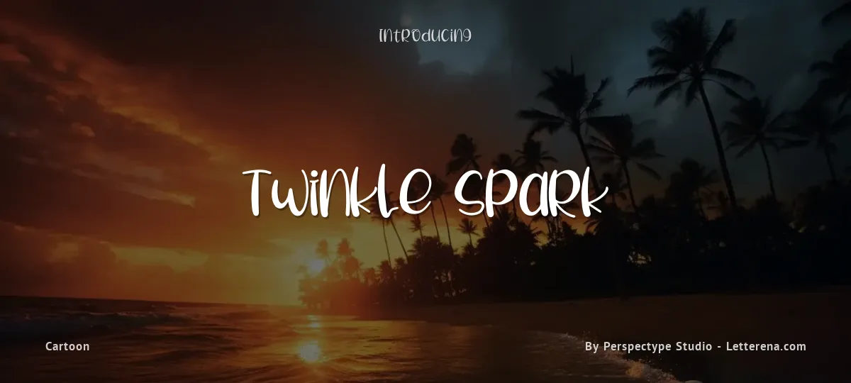 Twinkle Spark font preview