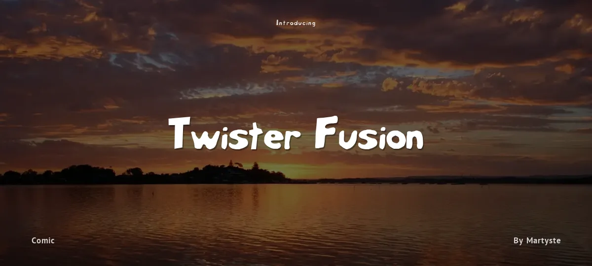Twister Fusion font preview