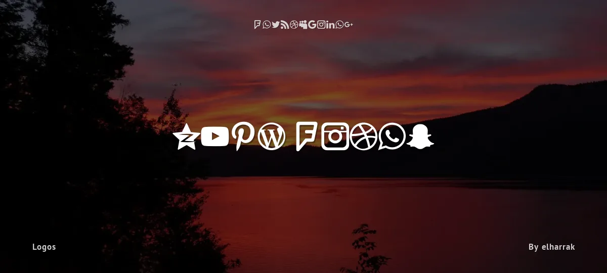 Type Icons font preview