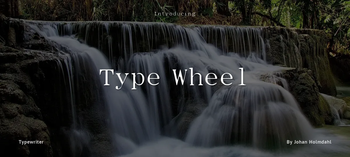 Type Wheel font preview