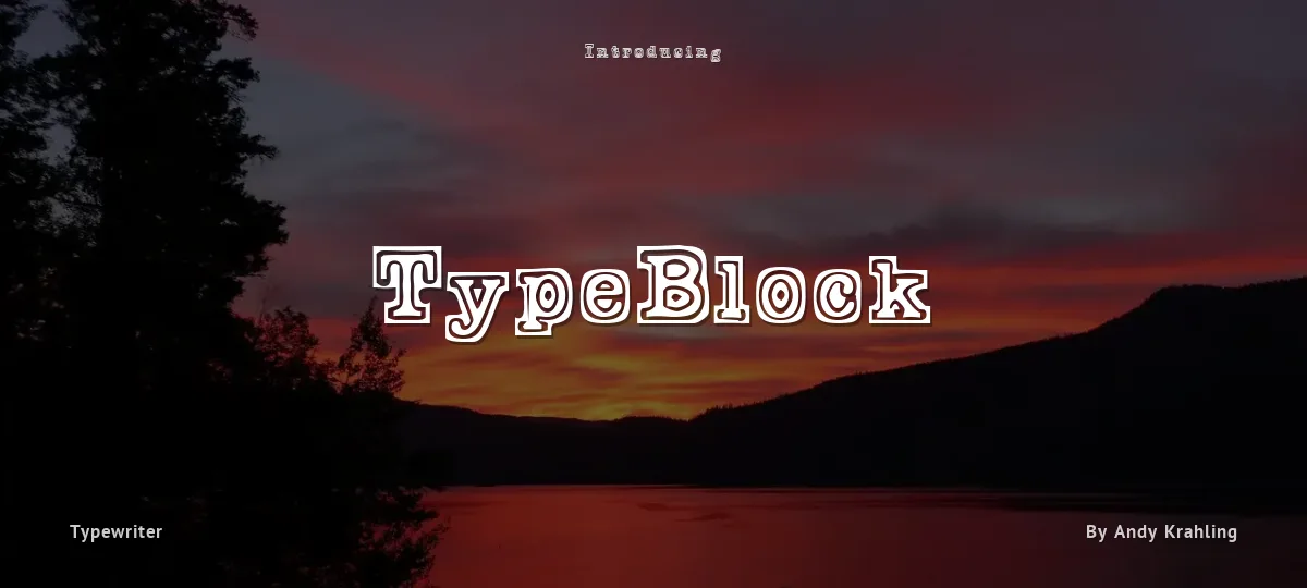 TypeBlock font preview