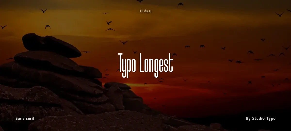 Typo Longest font preview