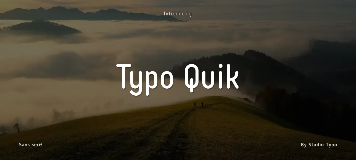 Typo Quik font preview
