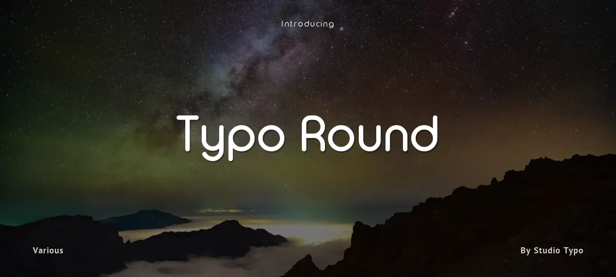Typo Round font preview