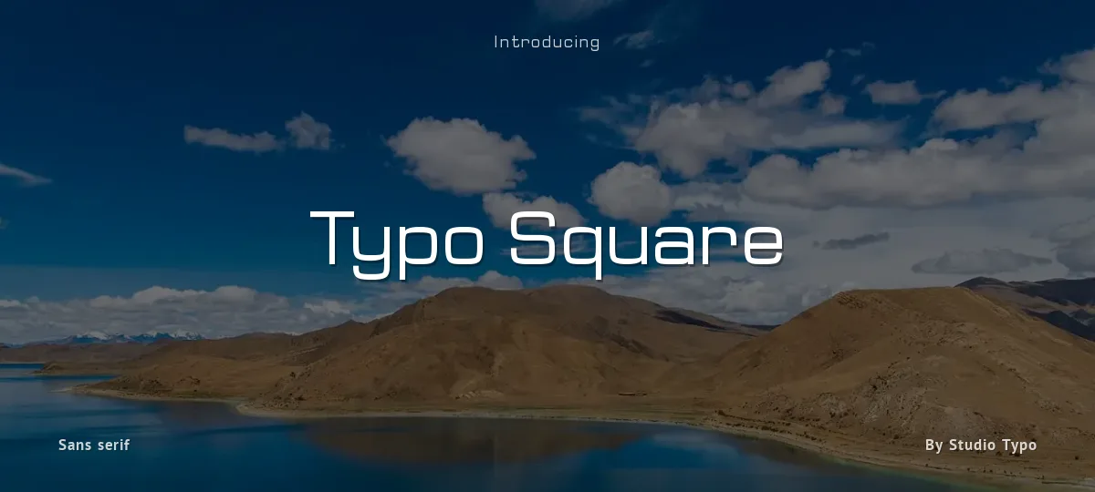 Typo Square font preview