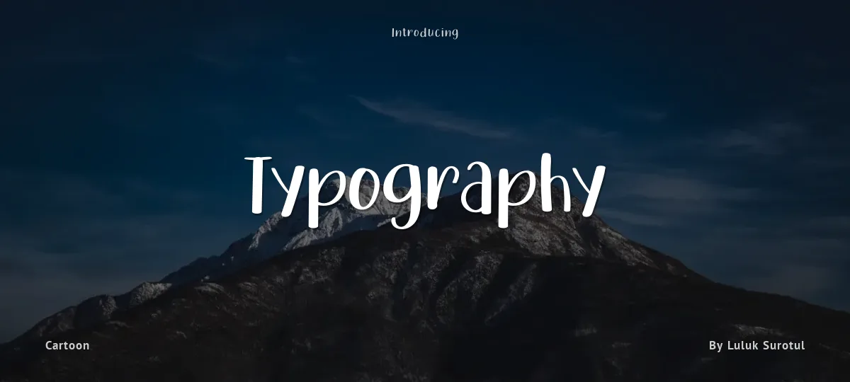 Typography font preview