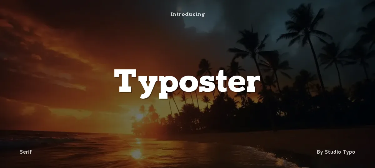 Typoster font preview