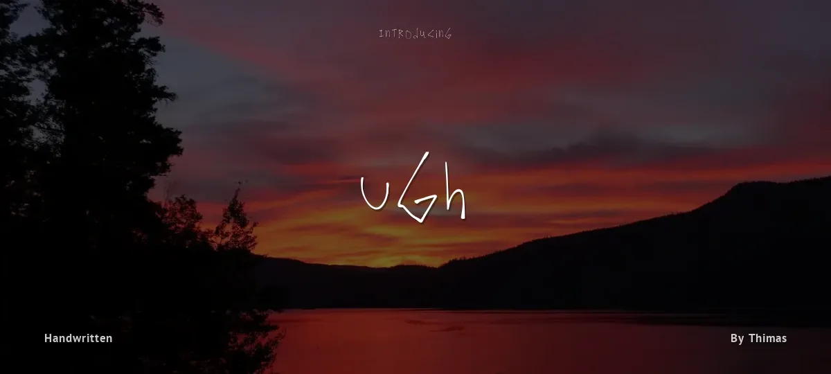 Ugh font preview