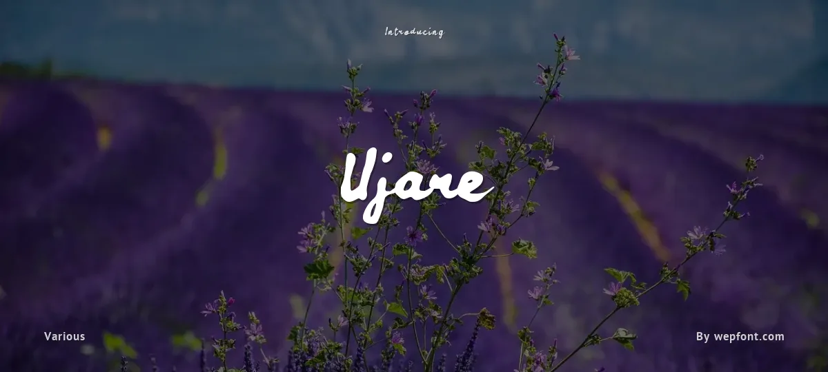 Ujare font preview