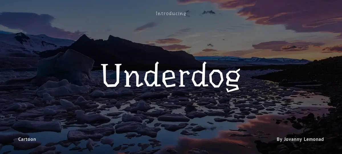 Underdog font preview