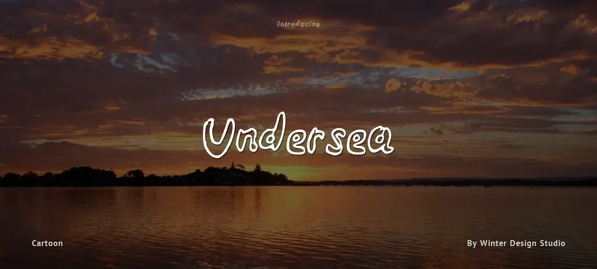 Undersea font preview