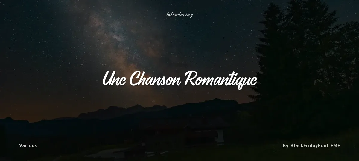 Une Chanson Romantique font preview