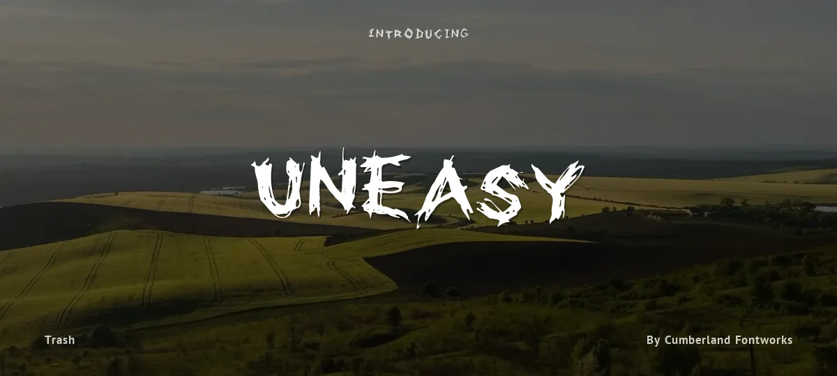 Uneasy font preview