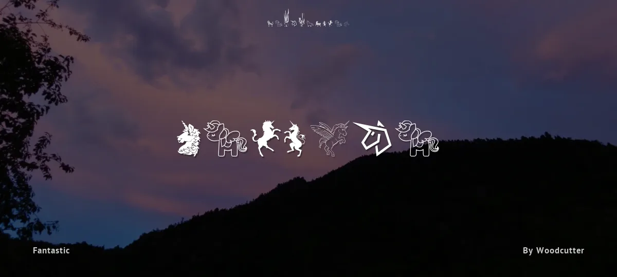 Unicorn font preview