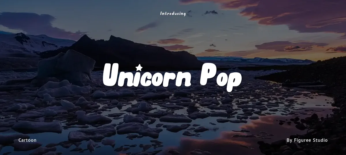 Unicorn Pop font preview