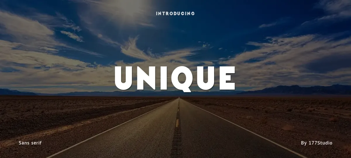 Unique font preview